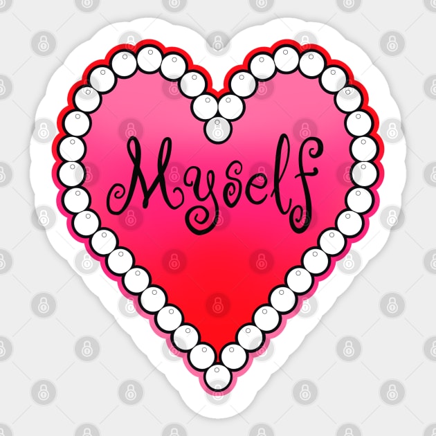 love yourself heart Sticker by weilertsen